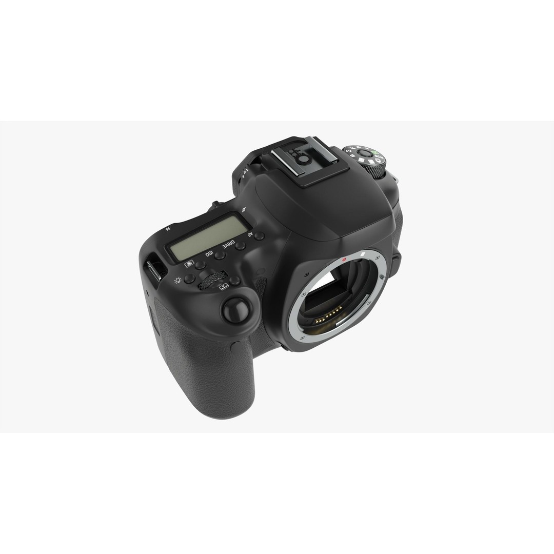 DSLR Camera Body 3D Model – High Poly PBR Textured Asset, FBX/OBJ - View 6