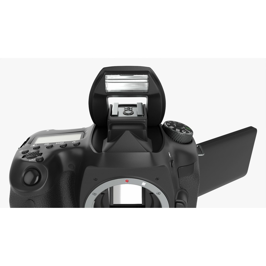 DSLR Camera Body 3D Model – High Poly PBR Textured Asset, FBX/OBJ - View 8