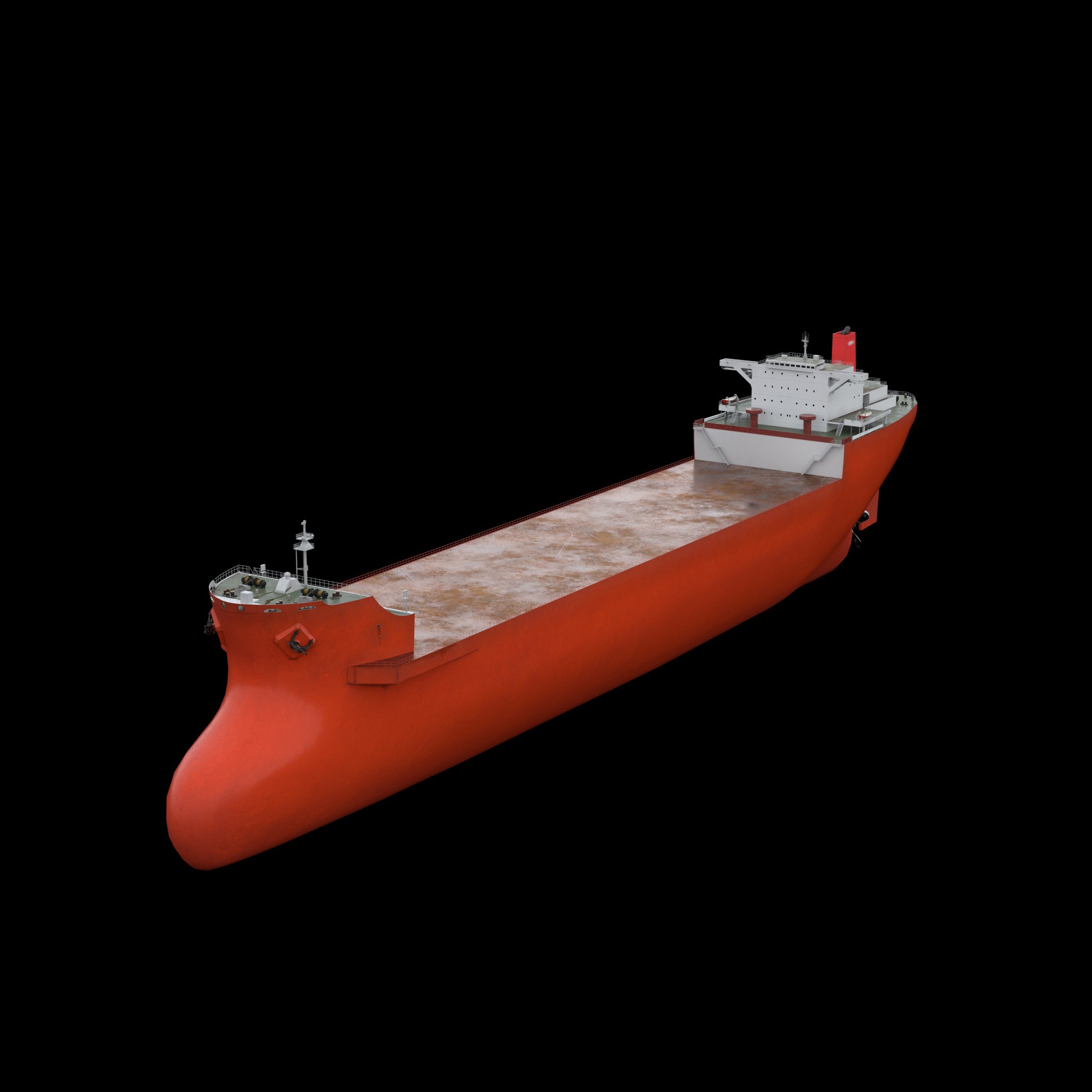ZHEN HUA Heavy Load Carrier Cargo Ship - High Poly 3D Model - View 20
