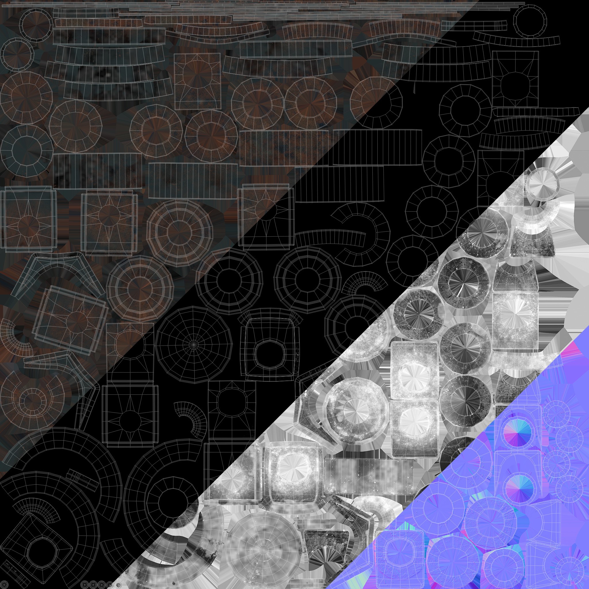 ZHEN HUA Heavy Load Carrier Cargo Ship - High Poly 3D Model - View 24