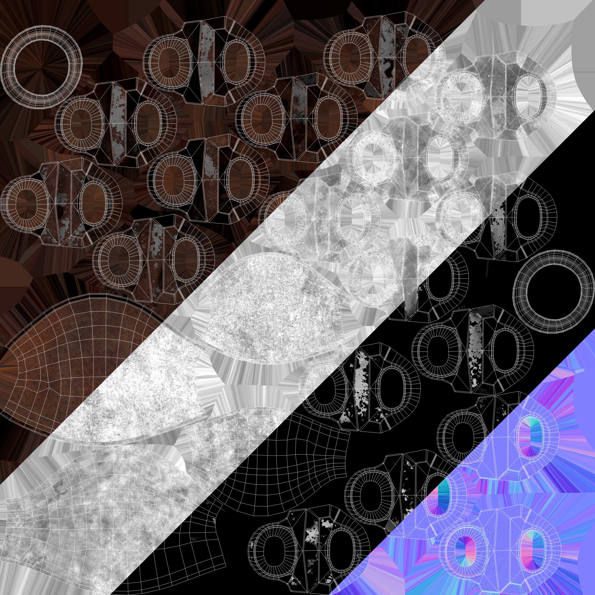 ZHEN HUA Heavy Load Carrier Cargo Ship - High Poly 3D Model - View 25