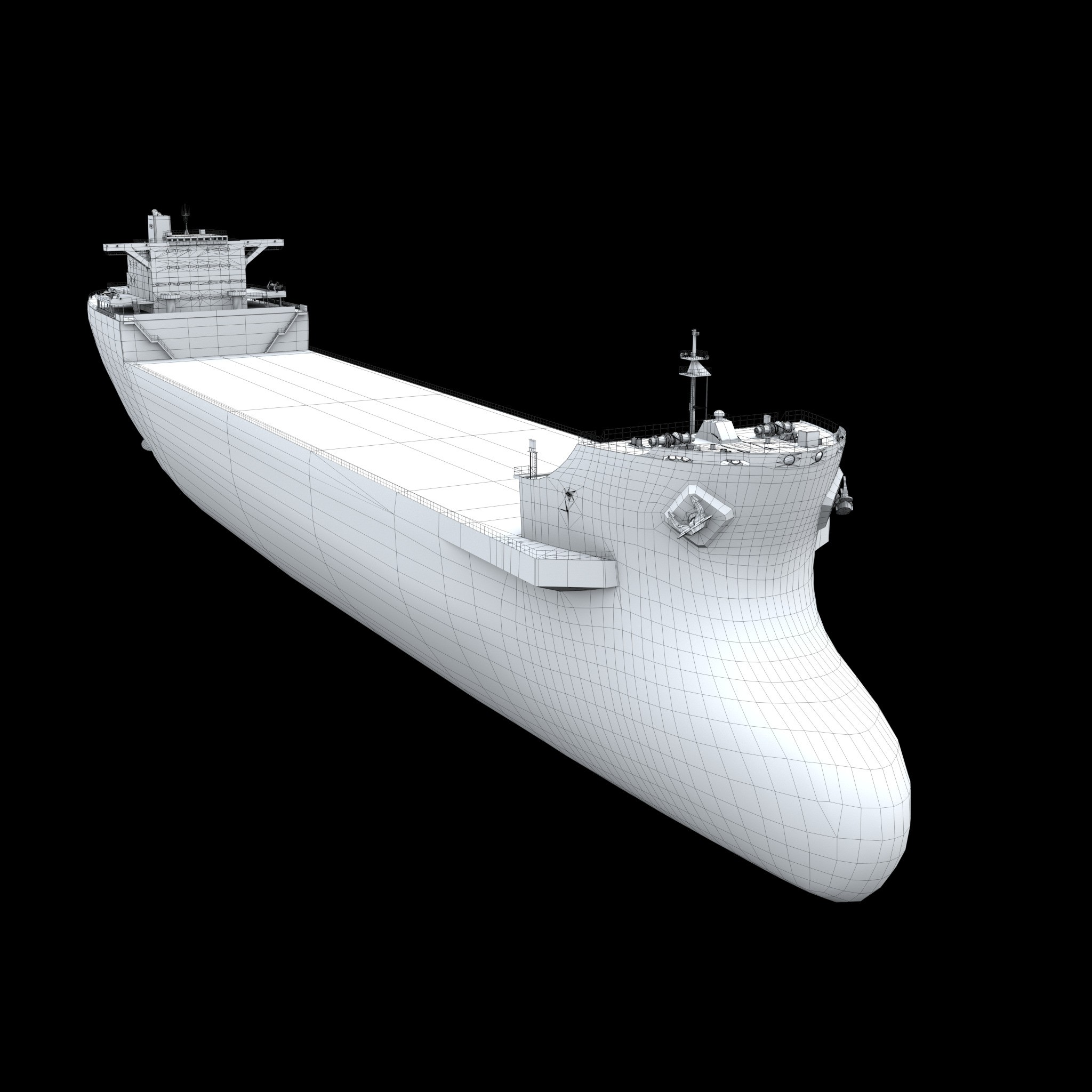 ZHEN HUA Heavy Load Carrier Cargo Ship - High Poly 3D Model - View 27