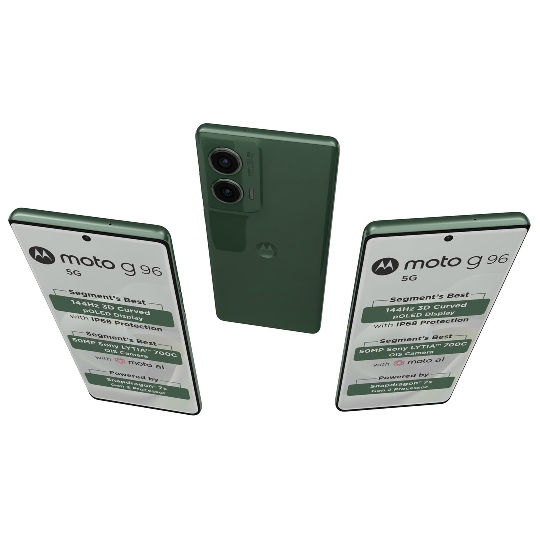 Motorola Moto G96 3D Model – Low Poly Game Asset, FBX - View 3