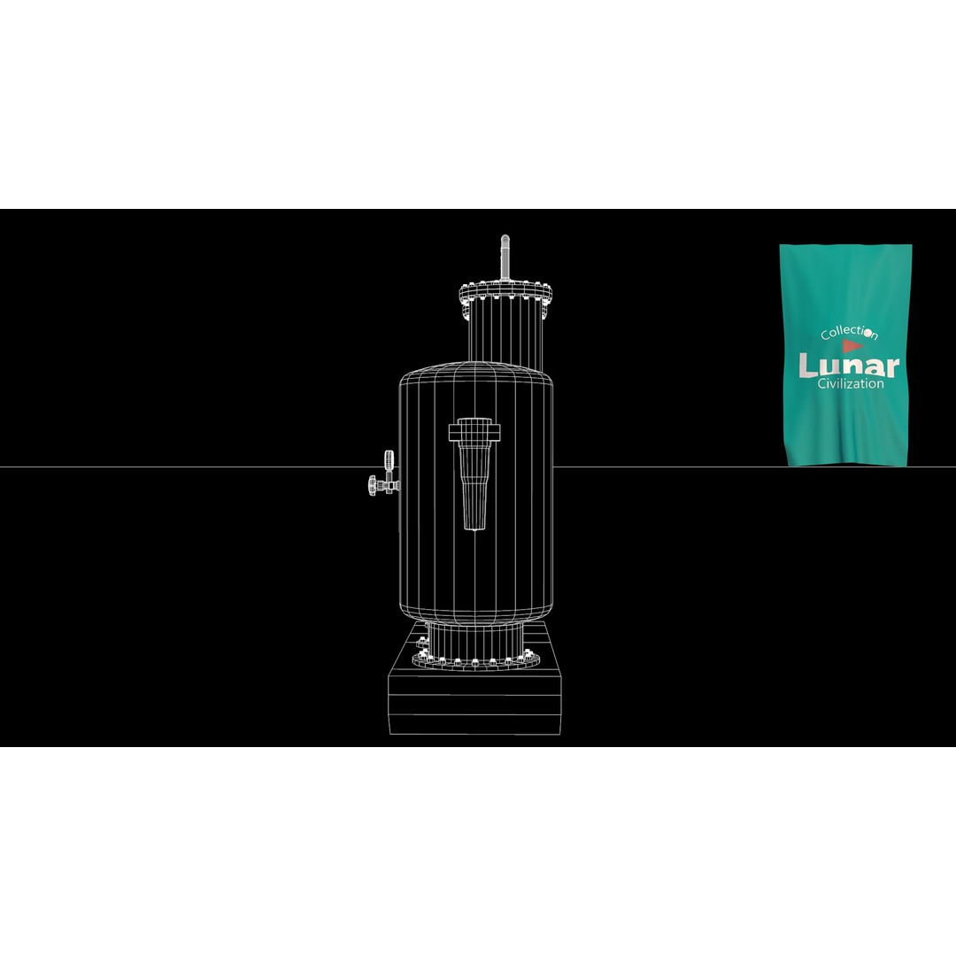 Oxygen Plant 3D Model – High-Detail Space Asset, FBX & OBJ - View 15