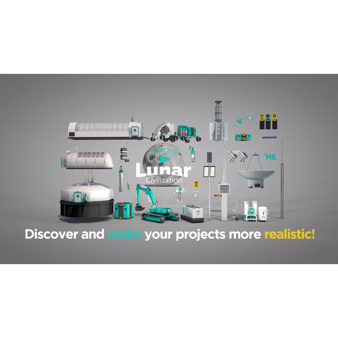 Oxygen Plant 3D Model – High-Detail Space Asset, FBX & OBJ - View 4