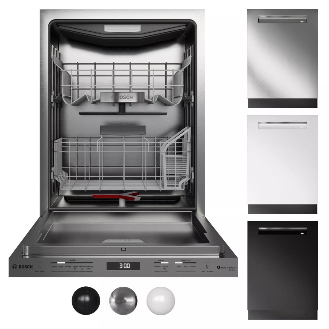 Bosch Dishwasher 3D Model – High-Quality PBR Appliance Collection - View 3
