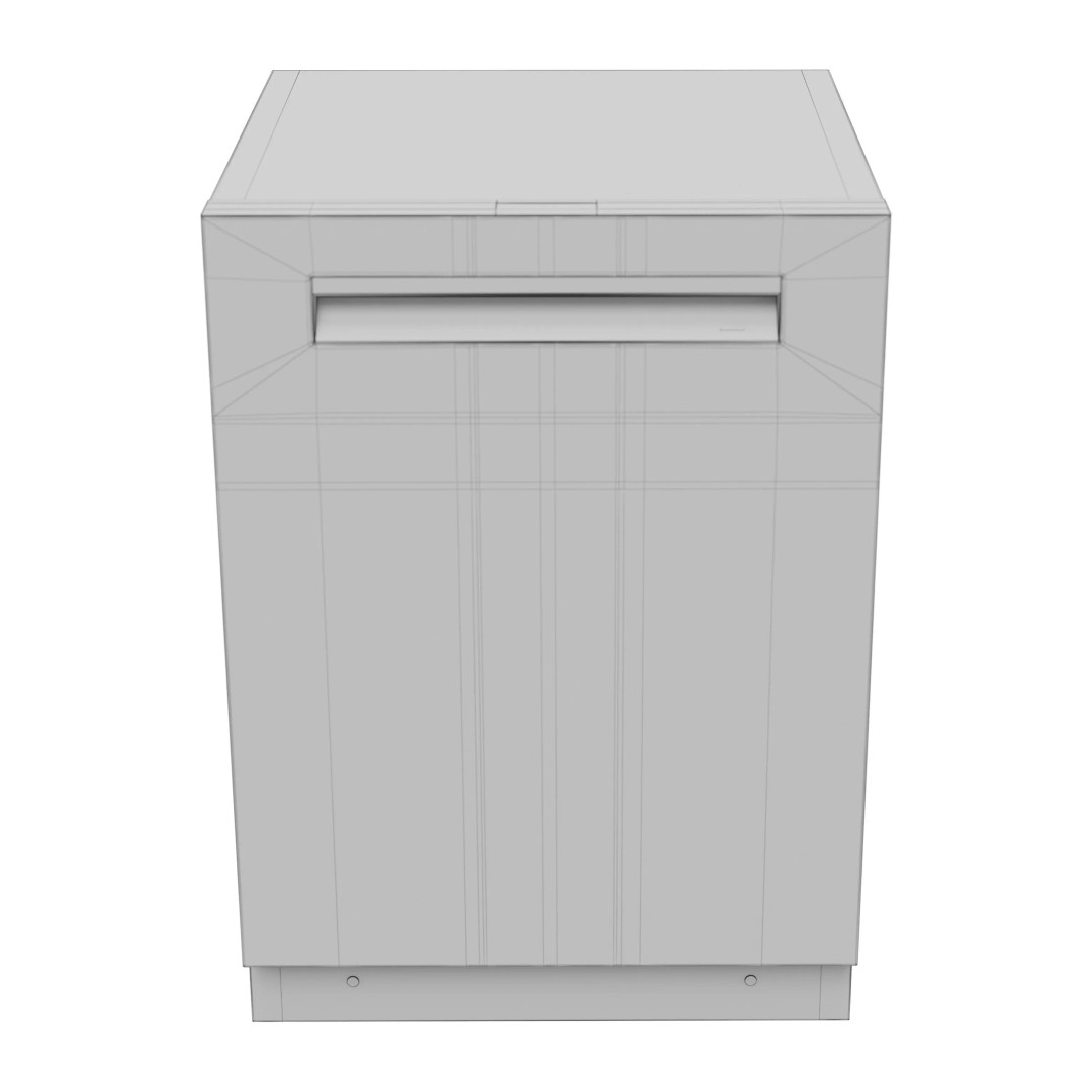 Bosch Dishwasher 3D Model – High-Quality PBR Appliance Collection - View 8