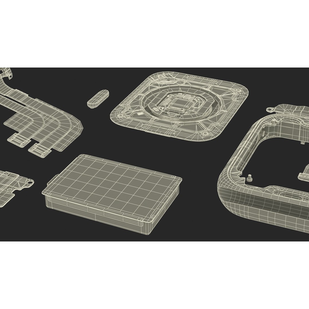 Apple Watch SE Casing Open 3D Model – High Poly PBR Asset, FBX, OBJ