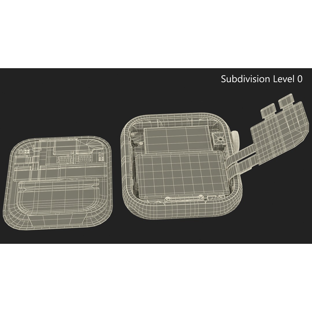 Apple Watch SE Casing Open 3D Model – High Poly PBR Asset, FBX, OBJ - View 20
