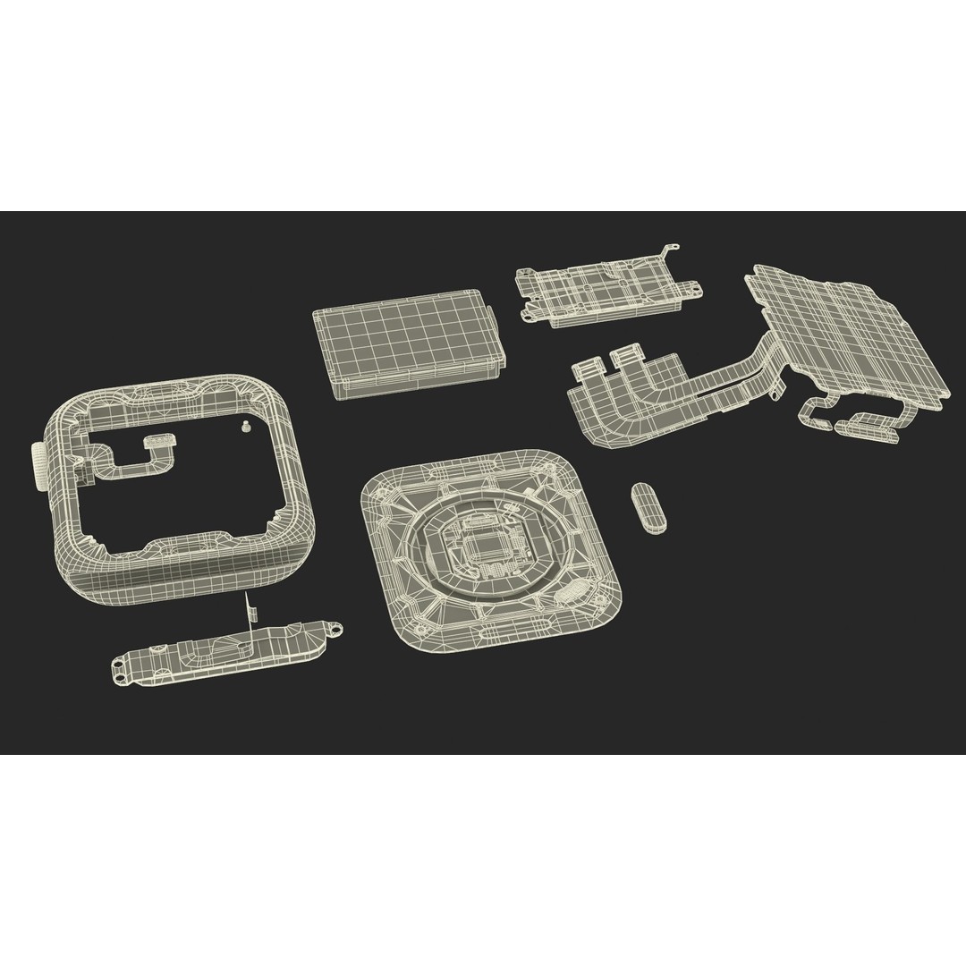 Apple Watch SE Casing Open 3D Model – High Poly PBR Asset, FBX, OBJ - View 30