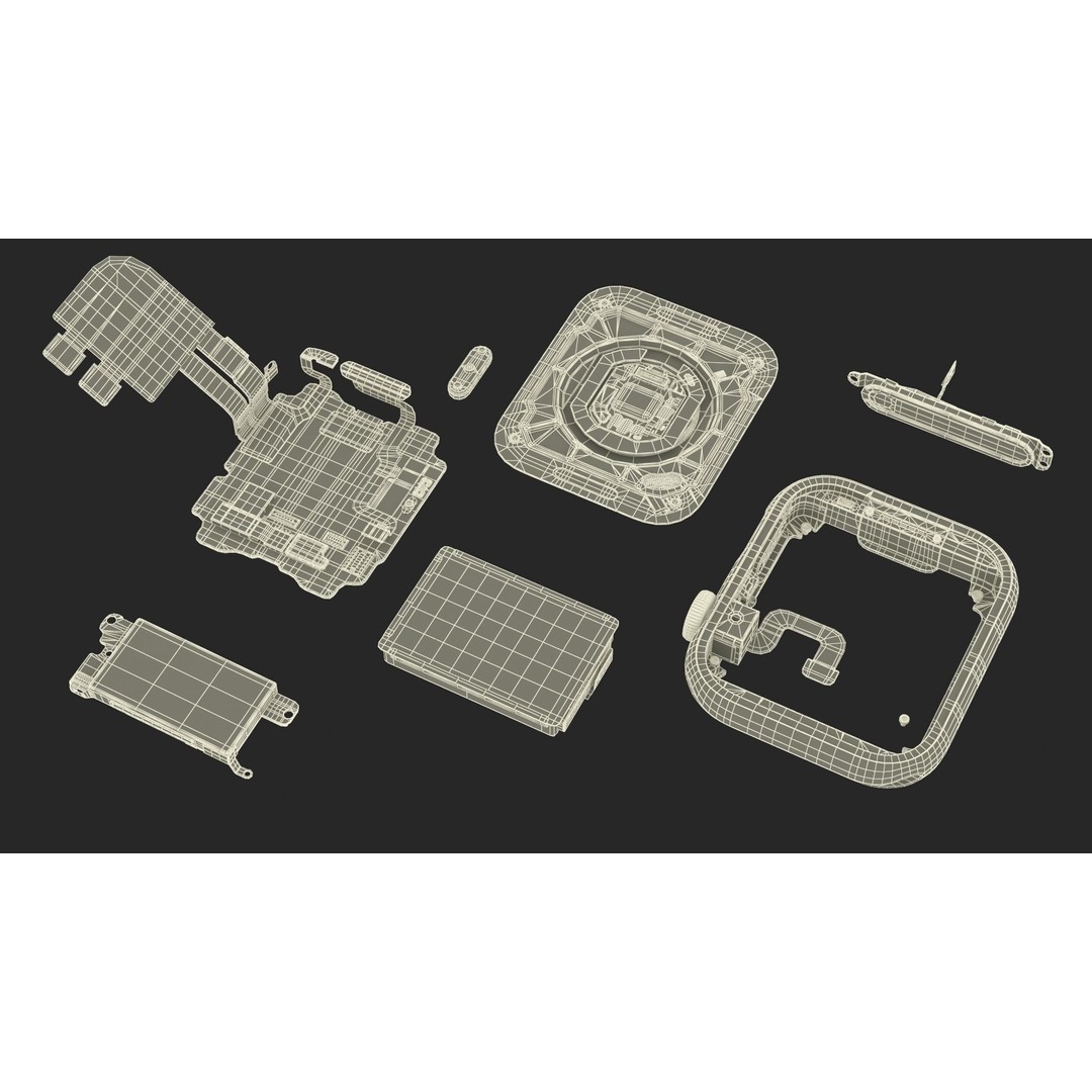 Apple Watch SE Casing Open 3D Model – High Poly PBR Asset, FBX, OBJ - View 31