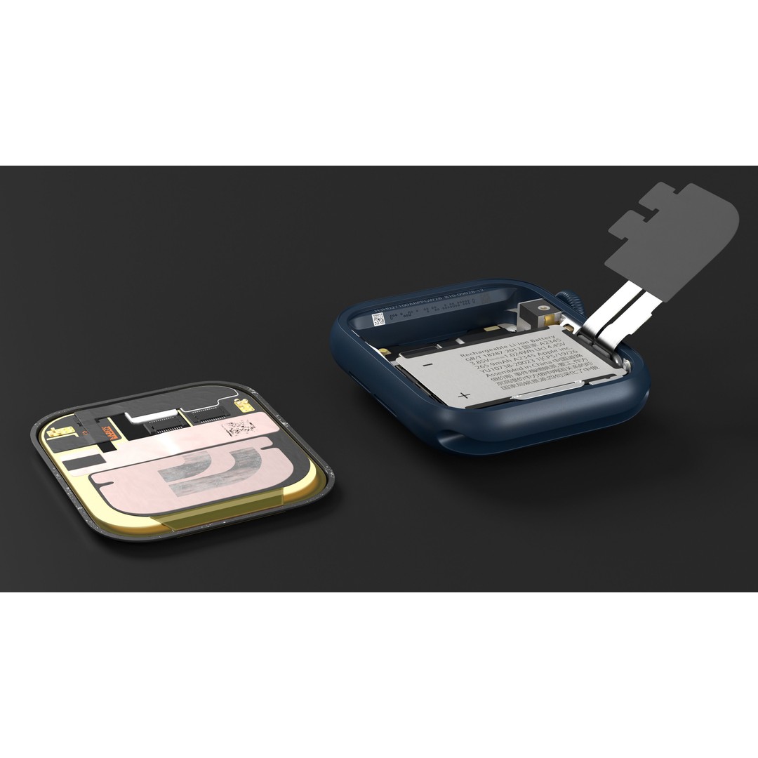 Apple Watch SE Casing Open 3D Model – High Poly PBR Asset, FBX, OBJ - View 6