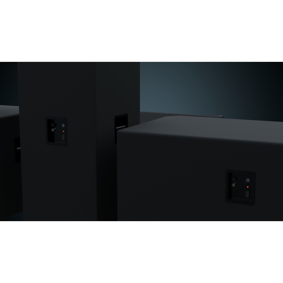 Speaker 3D Model – Low Poly Audio Asset, FBX, OBJ, Game Ready - View 8