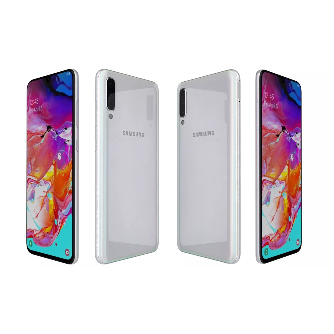 Samsung Galaxy A70 3D Model – High Poly Mobile Phone, FBX, PBR Textures - View 28