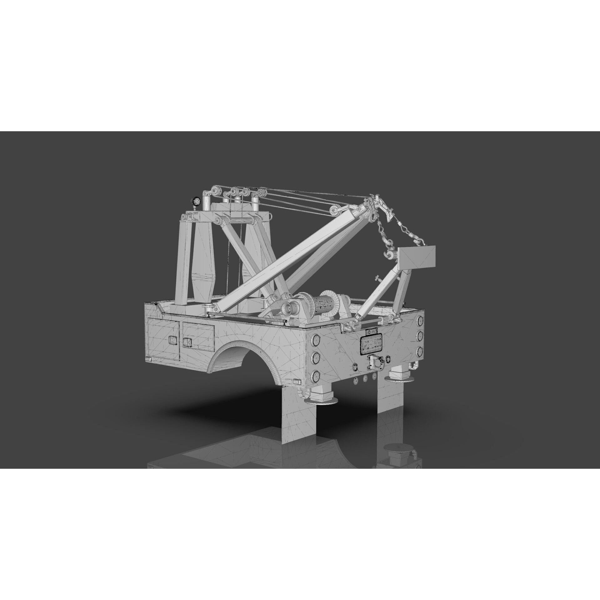 Holmes 750 Wrecker - Game-Ready 3D Model