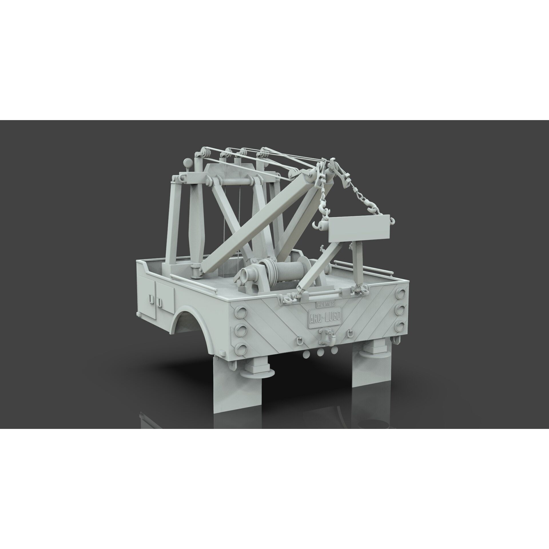 Holmes 750 Wrecker - Game-Ready 3D Model - View 12