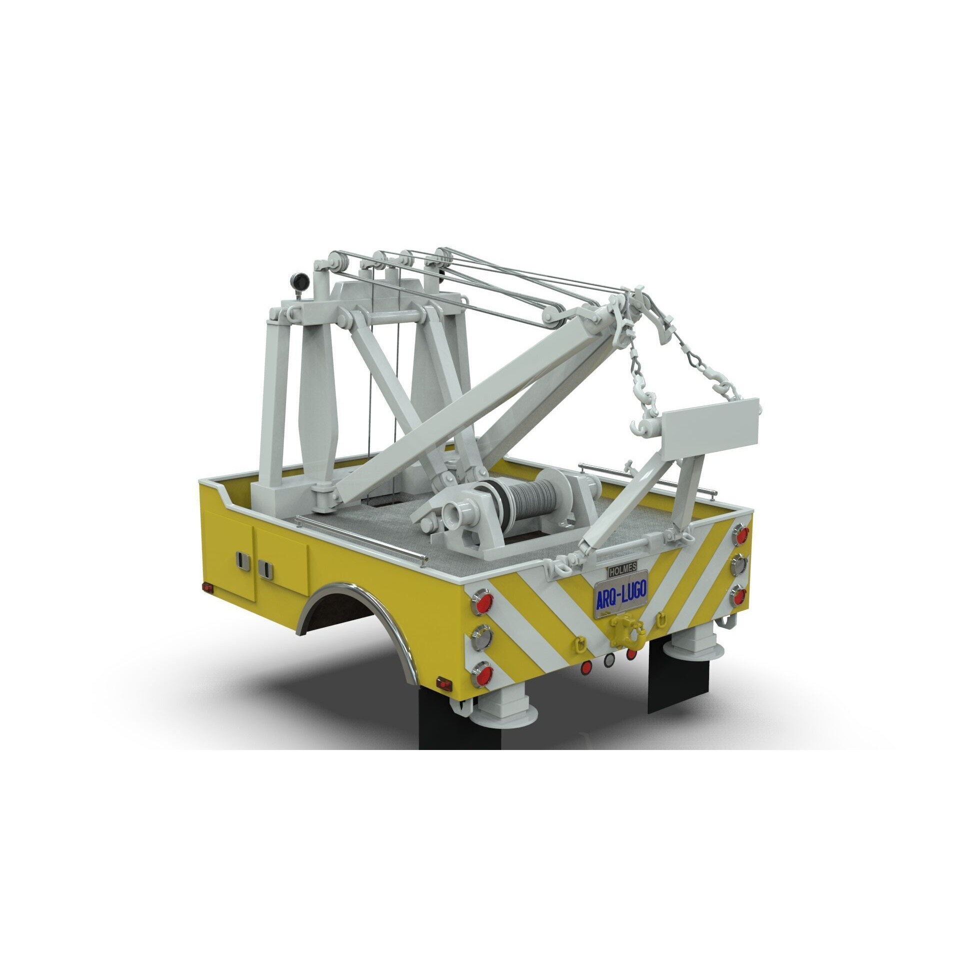 Holmes 750 Wrecker - Game-Ready 3D Model - View 4