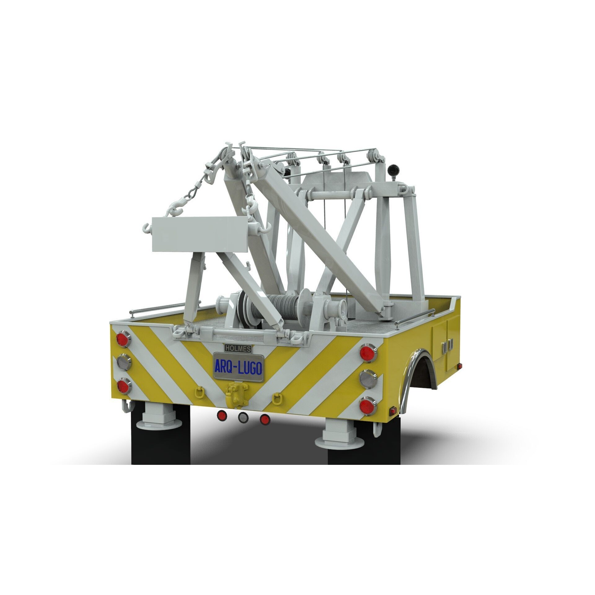 Holmes 750 Wrecker - Game-Ready 3D Model - View 5