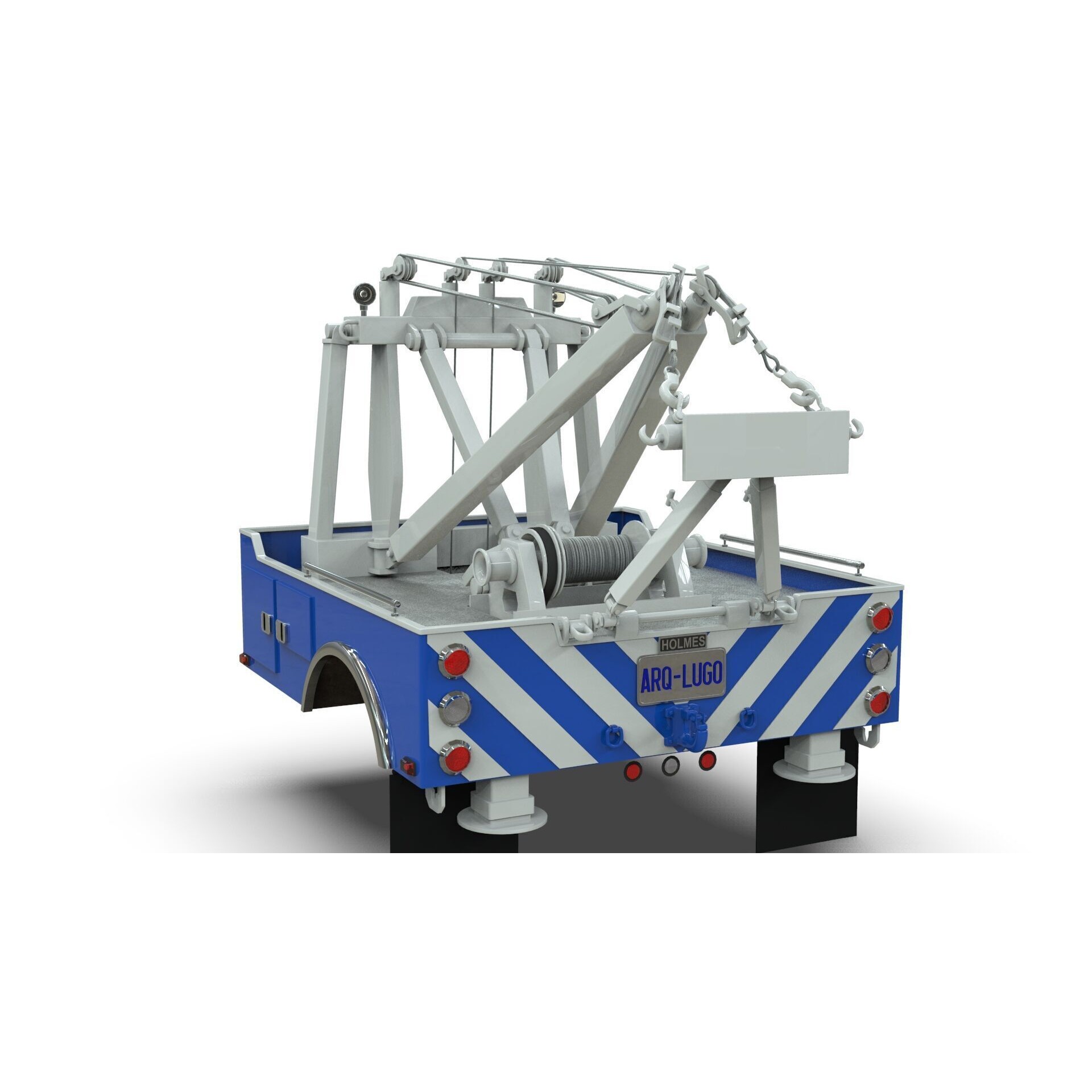 Holmes 750 Wrecker - Game-Ready 3D Model - View 9