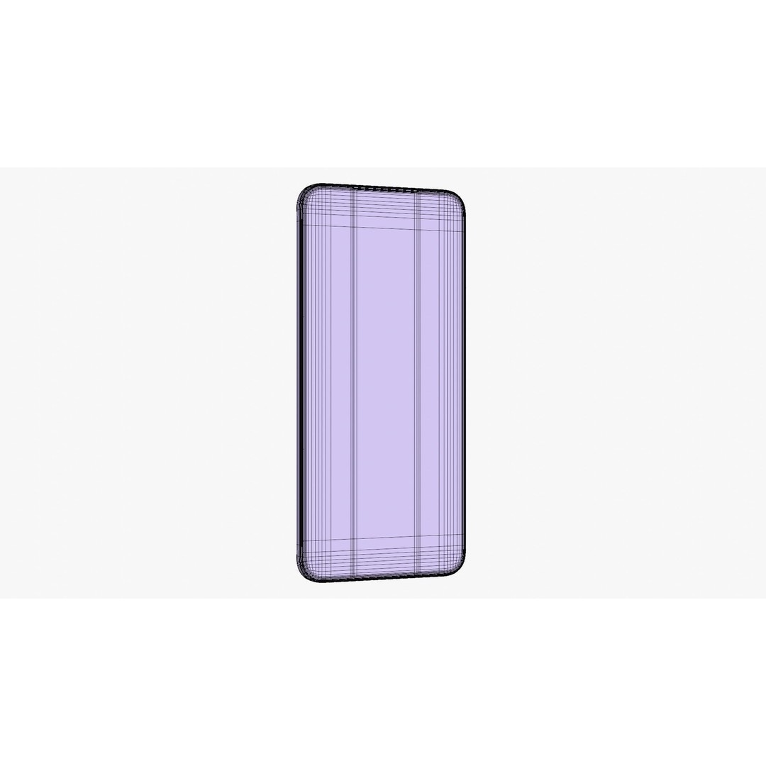 Vivo S20 Pro Purple 3D Model – High Poly PBR Smartphone, FBX, OBJ - View 20