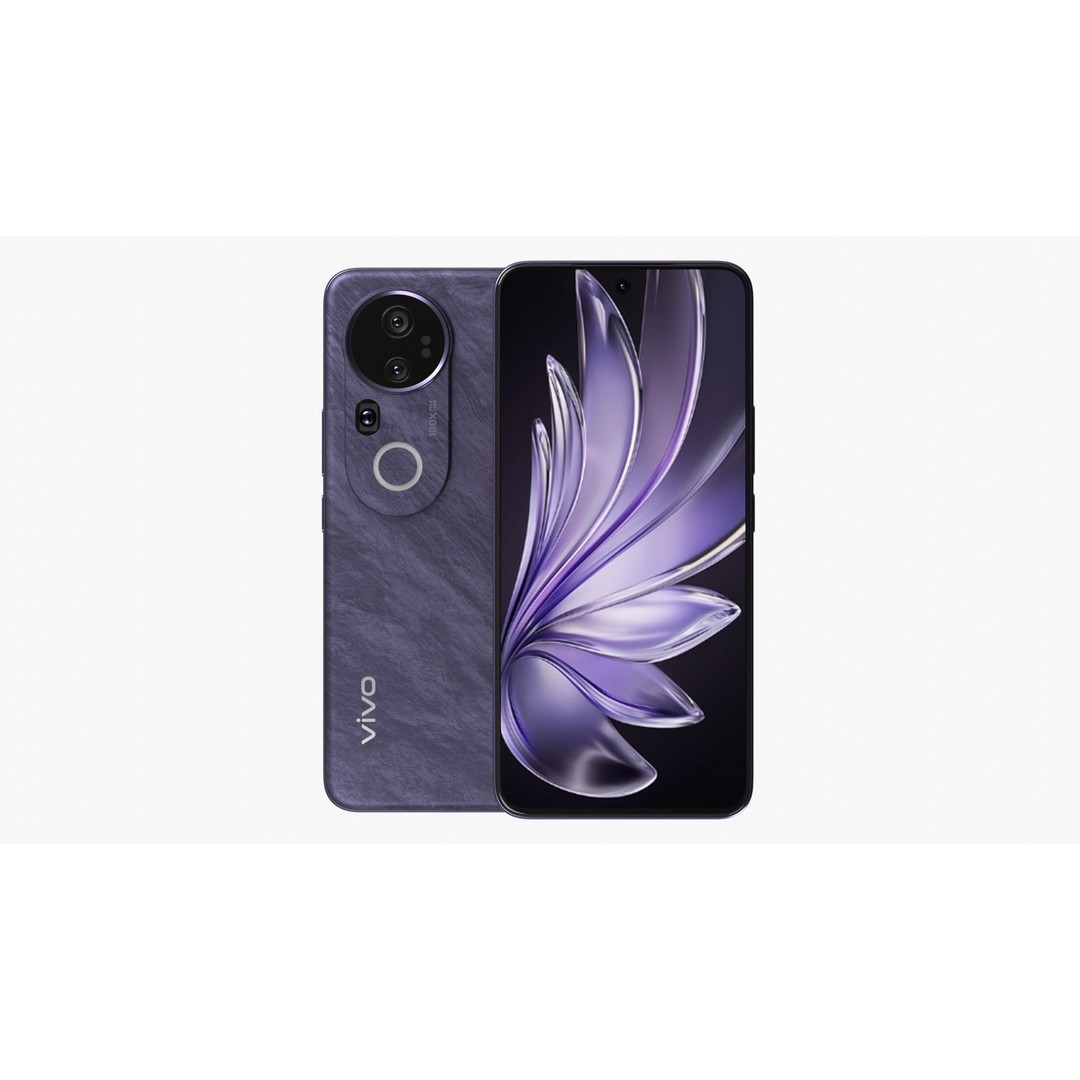 Vivo S20 Pro Purple 3D Model – High Poly PBR Smartphone, FBX, OBJ - View 3