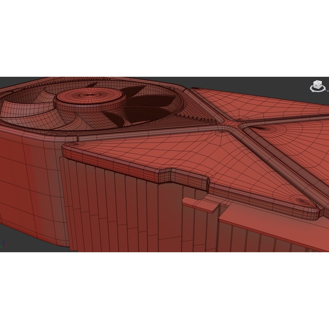 NVIDIA GeForce RTX 3090 3D Model – Low Poly Game Asset, FBX, OBJ - View 12