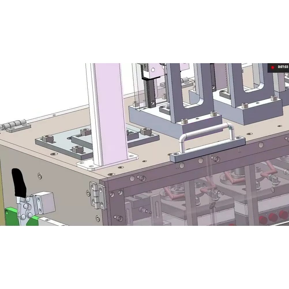 Mobile Phone Case Hot Bending Machine 3D Model – Precision Automation, SolidWorks - View 16