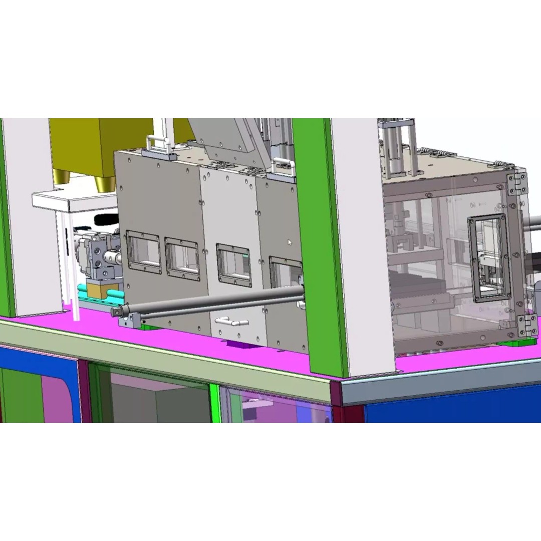 Mobile Phone Case Hot Bending Machine 3D Model – Precision Automation, SolidWorks - View 26