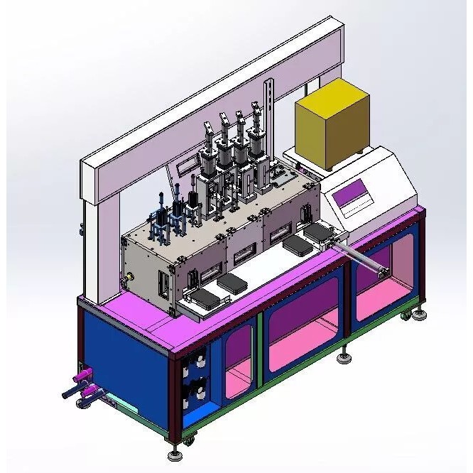 Mobile Phone Case Hot Bending Machine 3D Model – Precision Automation, SolidWorks - View 3