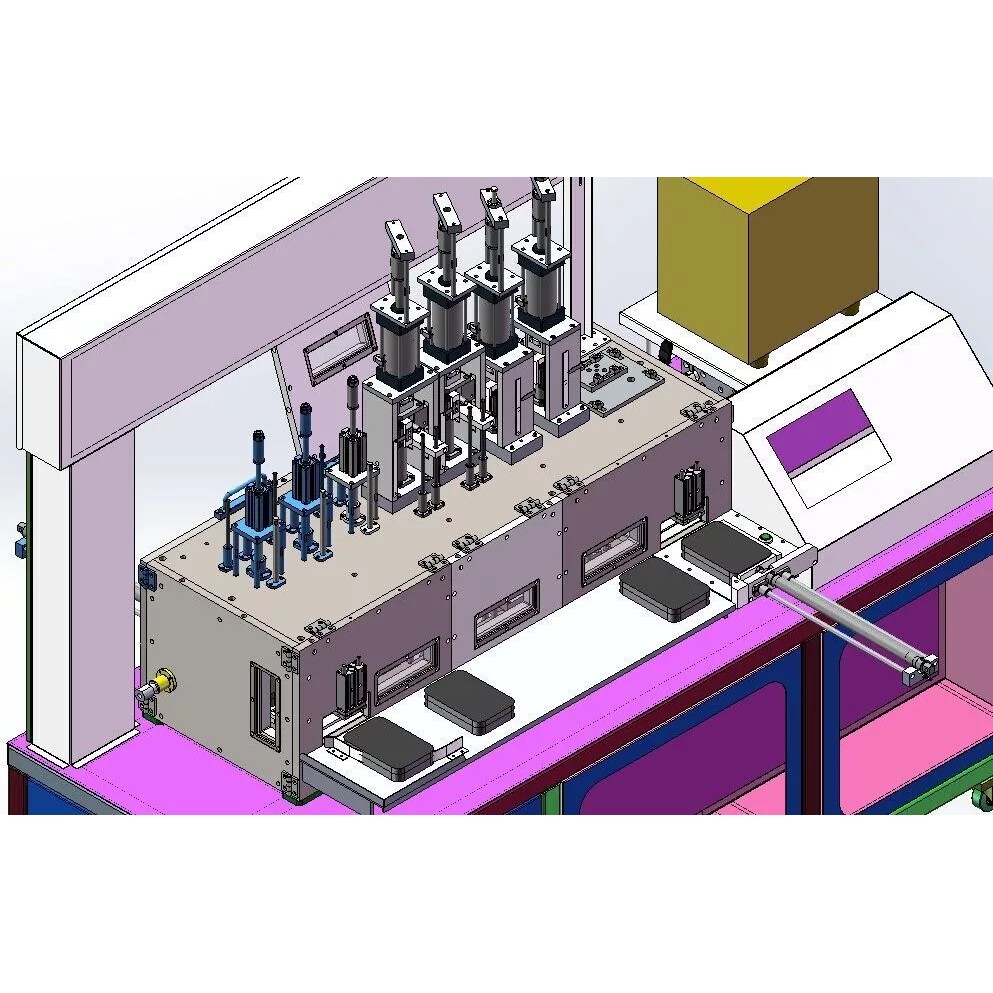 Mobile Phone Case Hot Bending Machine 3D Model – Precision Automation, SolidWorks - View 4