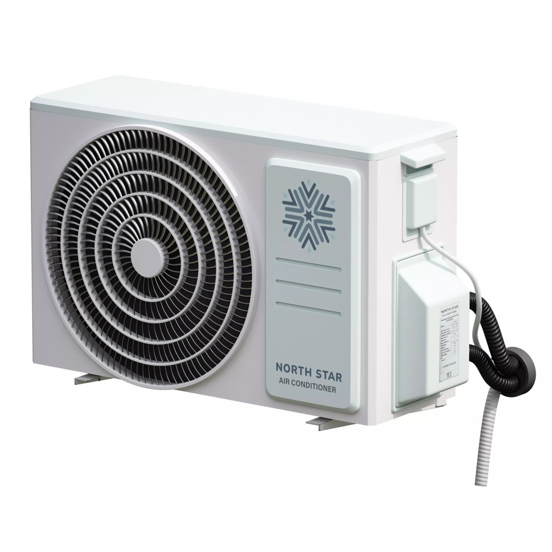 Air Conditioner 3D Model – Outdoor Unit, PBR Textures, FBX, OBJ - View 10