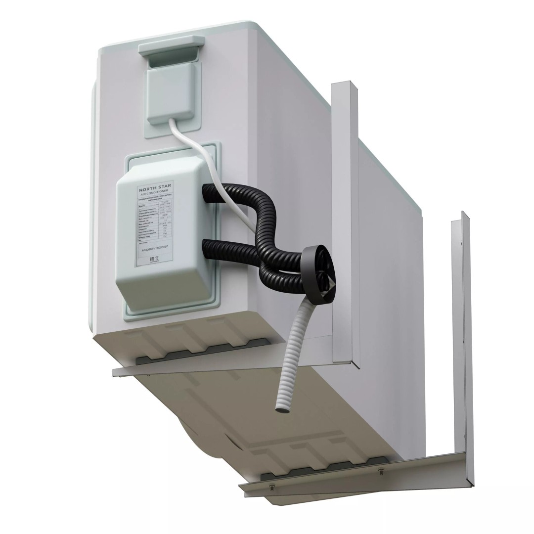 Air Conditioner 3D Model – Outdoor Unit, PBR Textures, FBX, OBJ - View 16