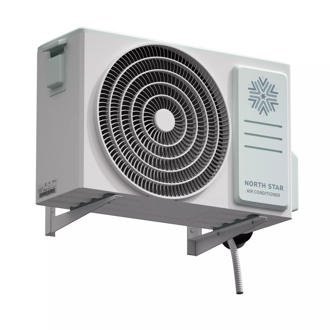 Air Conditioner 3D Model – Outdoor Unit, PBR Textures, FBX, OBJ - View 2
