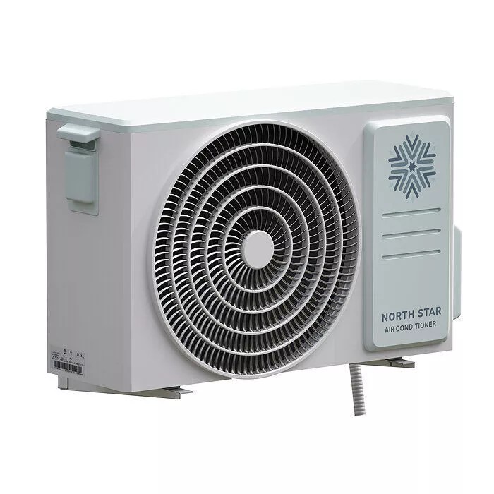 Air Conditioner 3D Model – Outdoor Unit, PBR Textures, FBX, OBJ - View 3