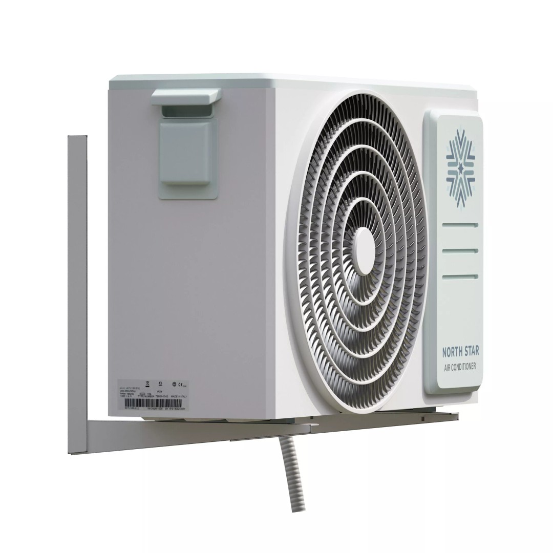 Air Conditioner 3D Model – Outdoor Unit, PBR Textures, FBX, OBJ - View 5