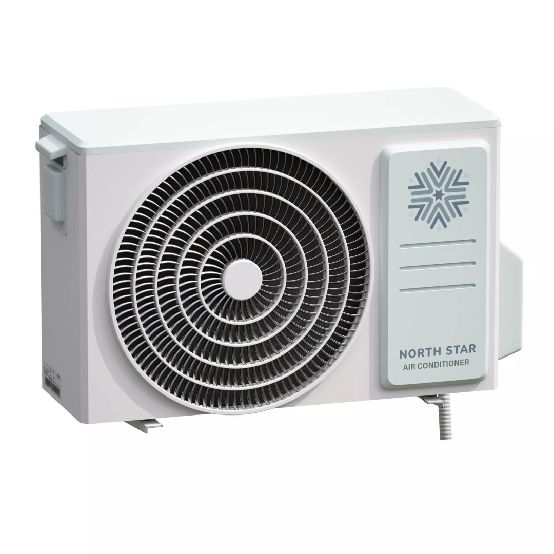 Air Conditioner 3D Model – Outdoor Unit, PBR Textures, FBX, OBJ - View 9