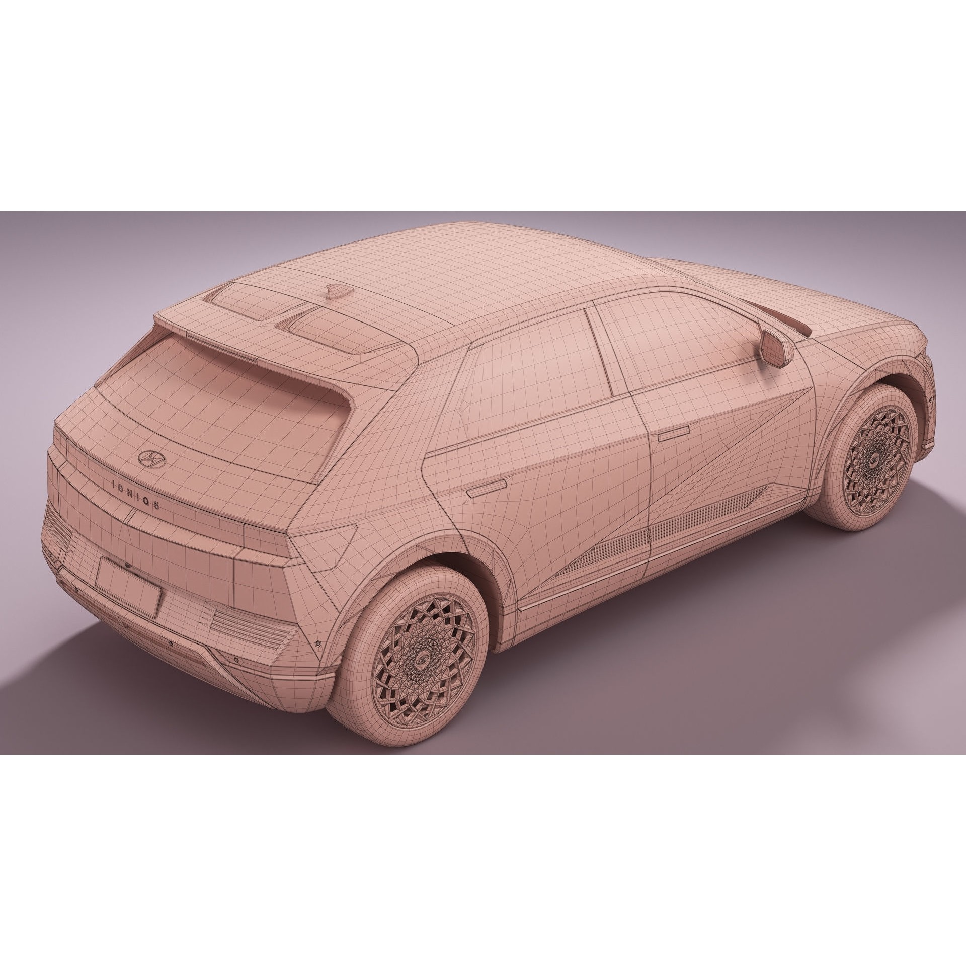 Hyundai Ioniq 5 2022 - PBR Game-Ready 3D Model - View 20