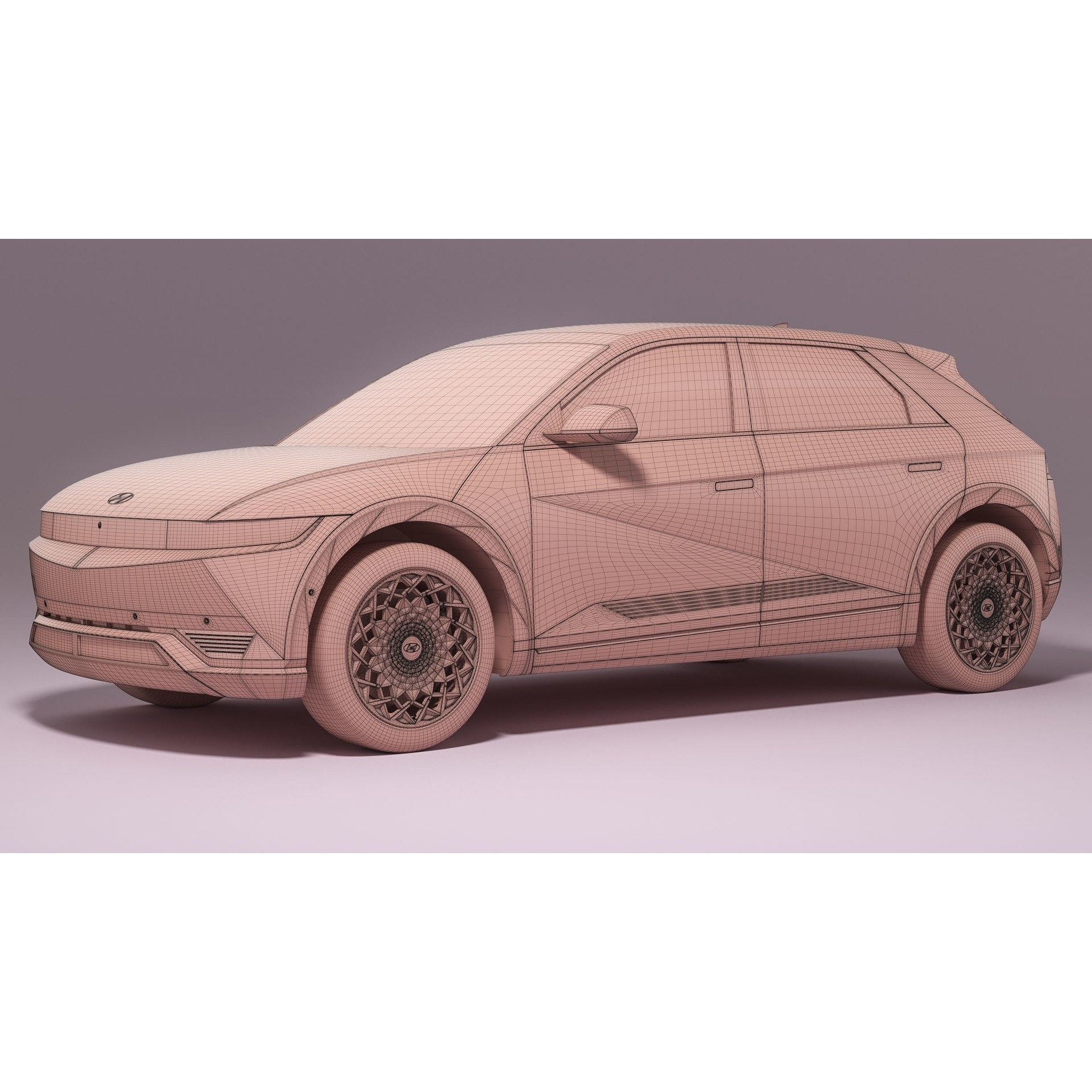 Hyundai Ioniq 5 2022 - PBR Game-Ready 3D Model - View 21