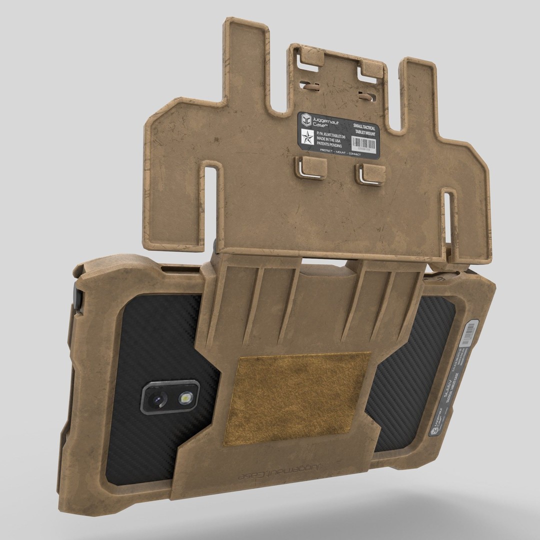 Tactical Tablet 3D Model – Low Poly Military Equipment, FBX - View 5