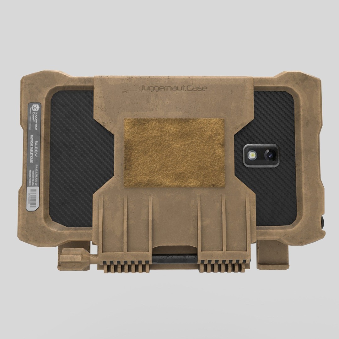 Tactical Tablet 3D Model – Low Poly Military Equipment, FBX - View 7