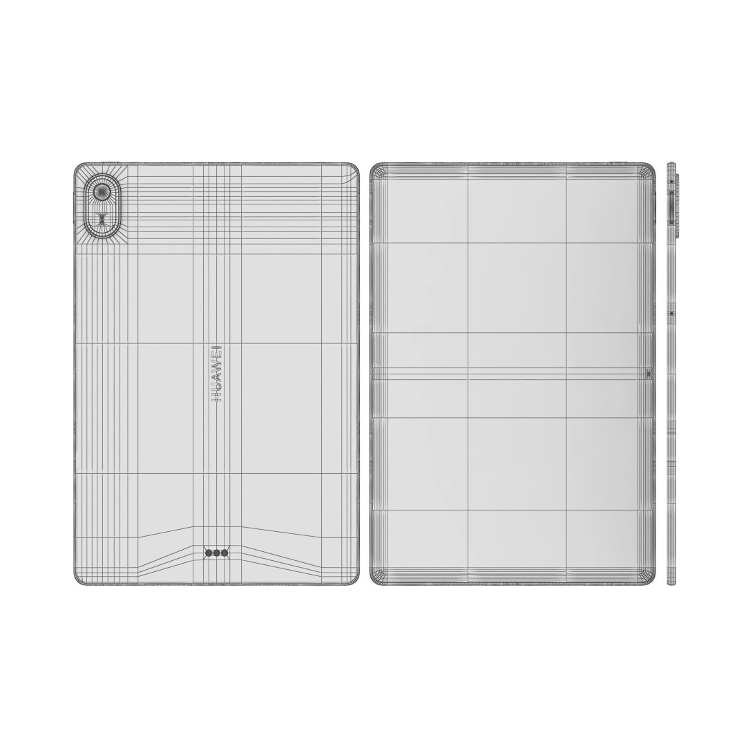 Huawei MatePad Air 2026 3D Model – High Poly Game Asset, 3DS Max - View 11