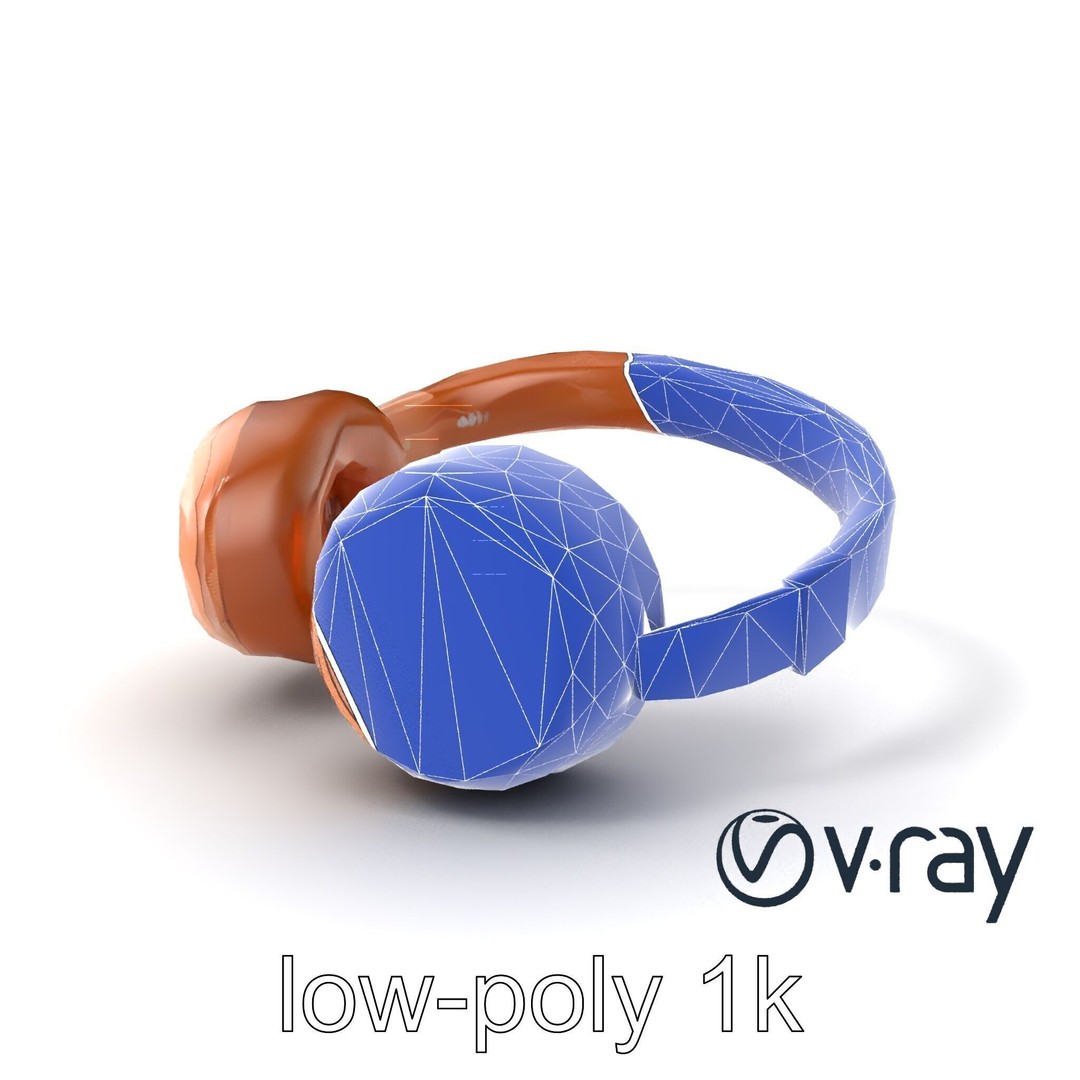Contemporary Foldable Headphones 3D Model – Low Poly PBR Asset, FBX - View 15