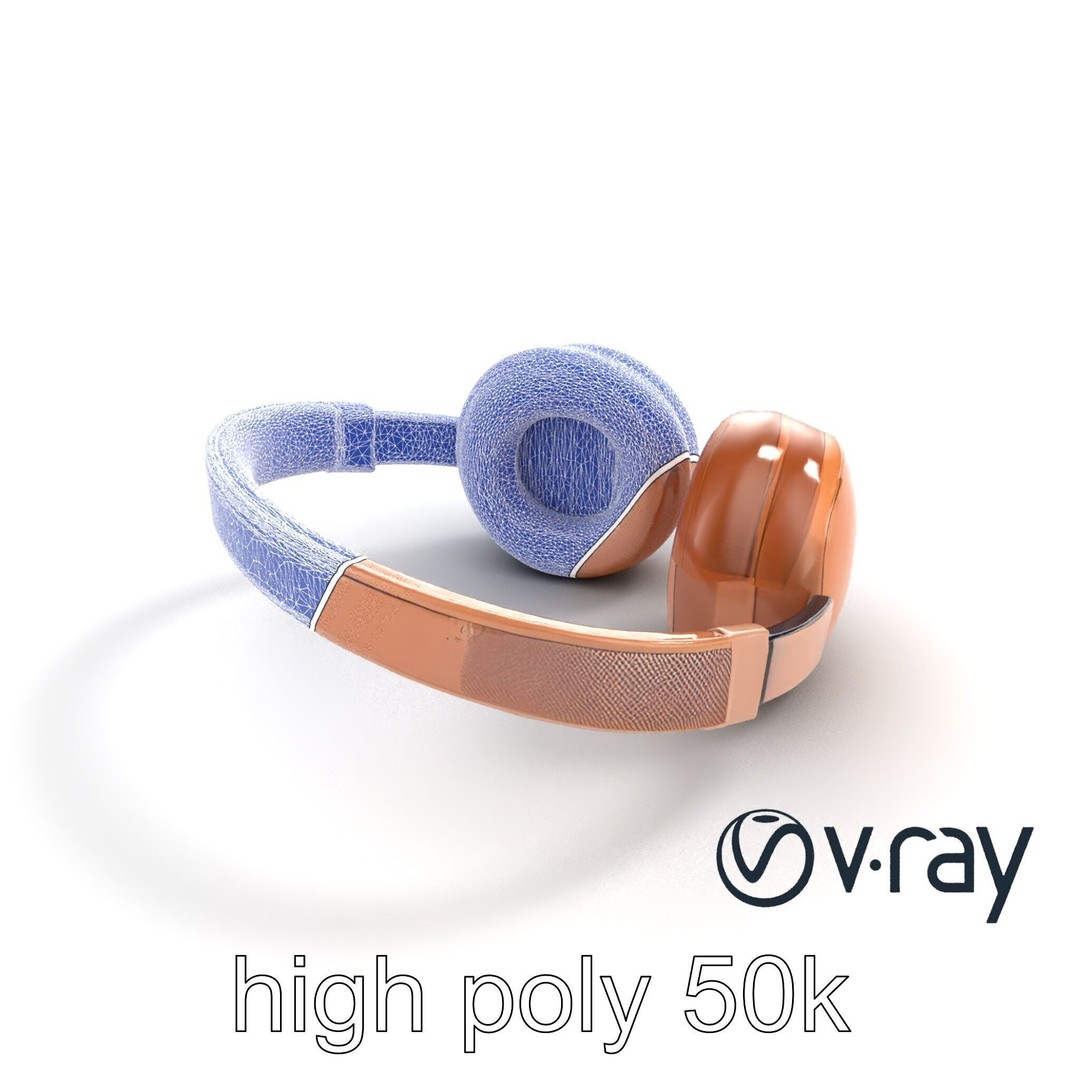 Contemporary Foldable Headphones 3D Model – Low Poly PBR Asset, FBX - View 17