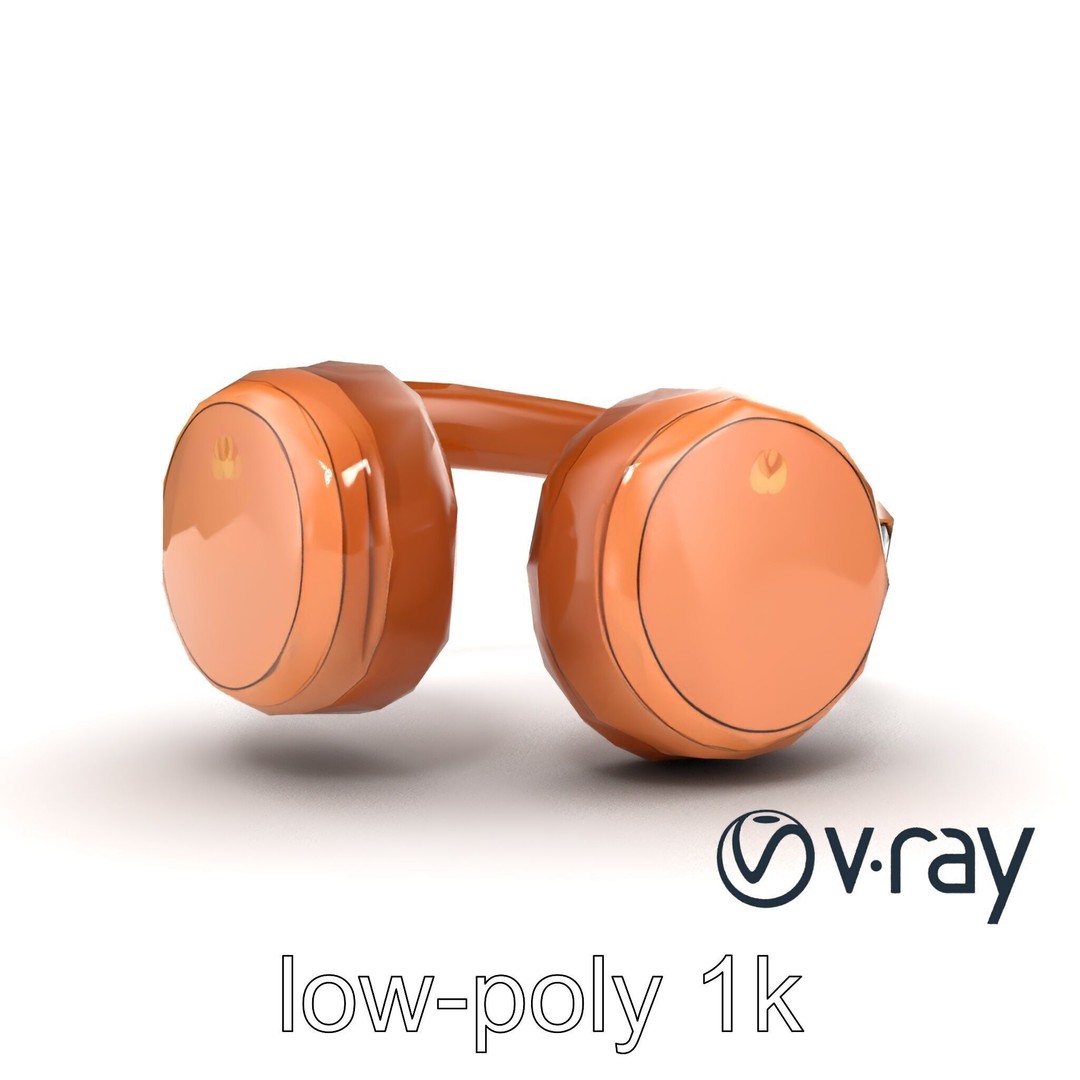 Contemporary Foldable Headphones 3D Model – Low Poly PBR Asset, FBX - View 18