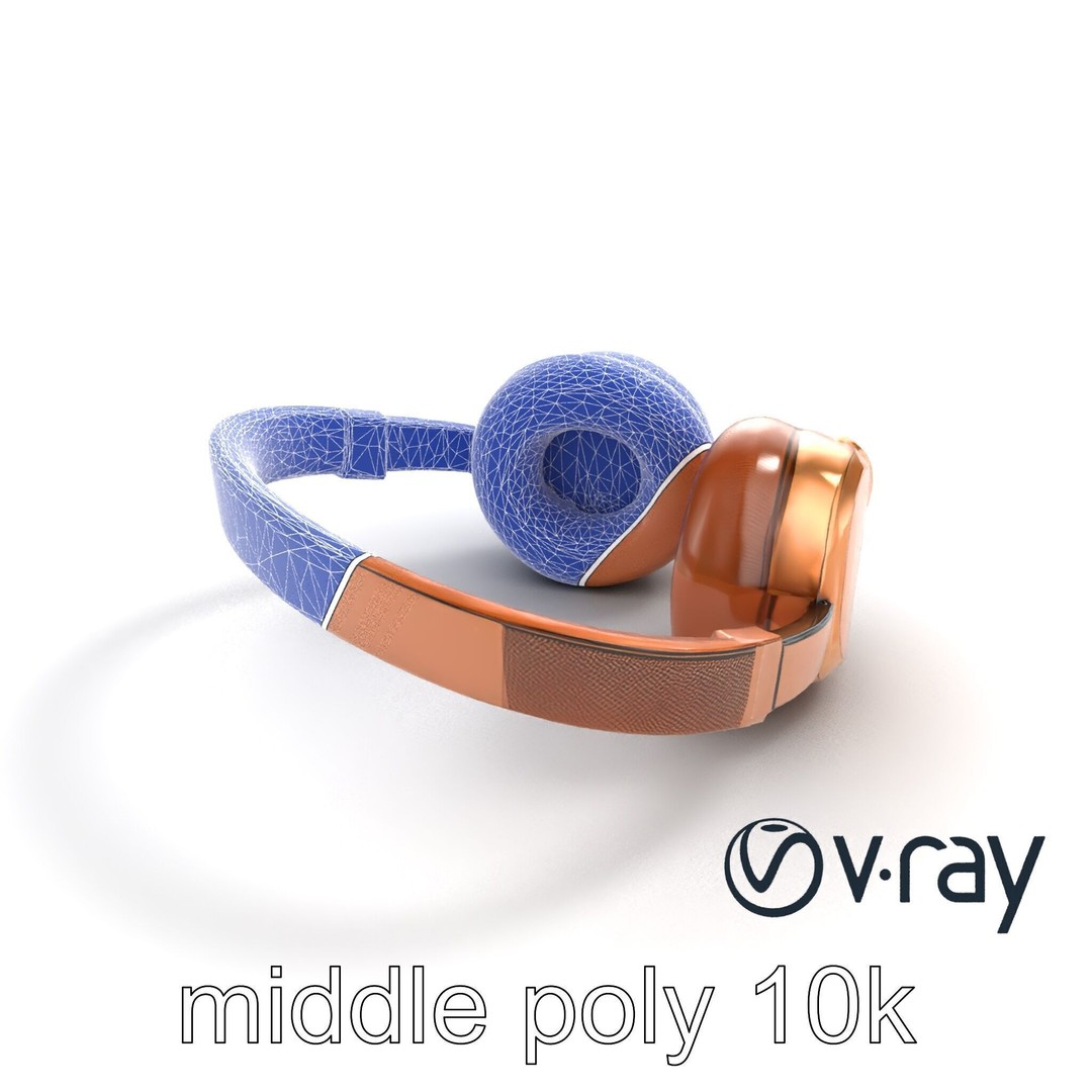 Contemporary Foldable Headphones 3D Model – Low Poly PBR Asset, FBX - View 22