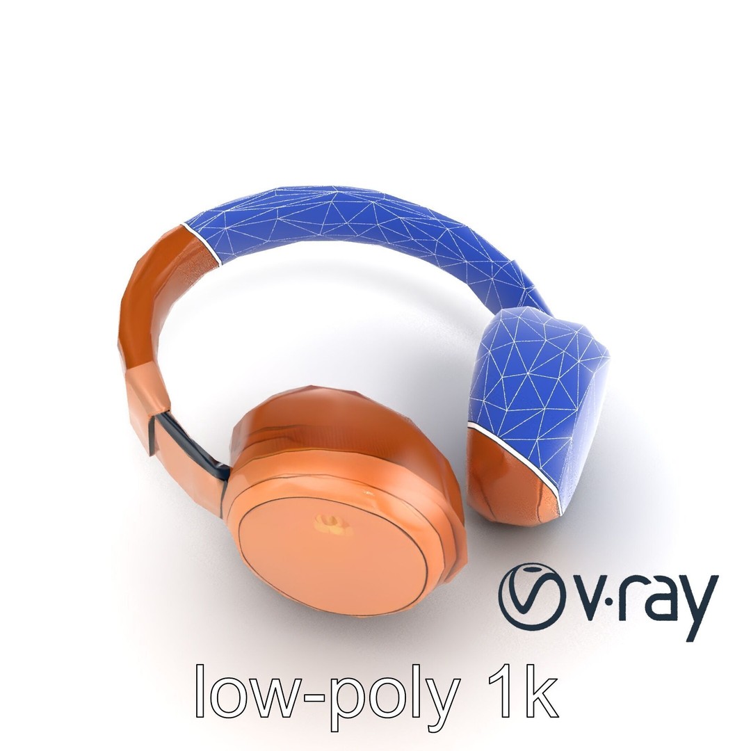 Contemporary Foldable Headphones 3D Model – Low Poly PBR Asset, FBX - View 25