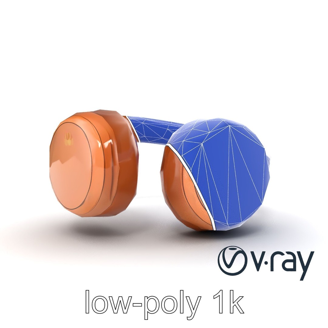 Contemporary Foldable Headphones 3D Model – Low Poly PBR Asset, FBX - View 27