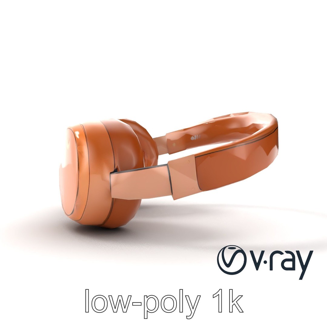 Contemporary Foldable Headphones 3D Model – Low Poly PBR Asset, FBX - View 29