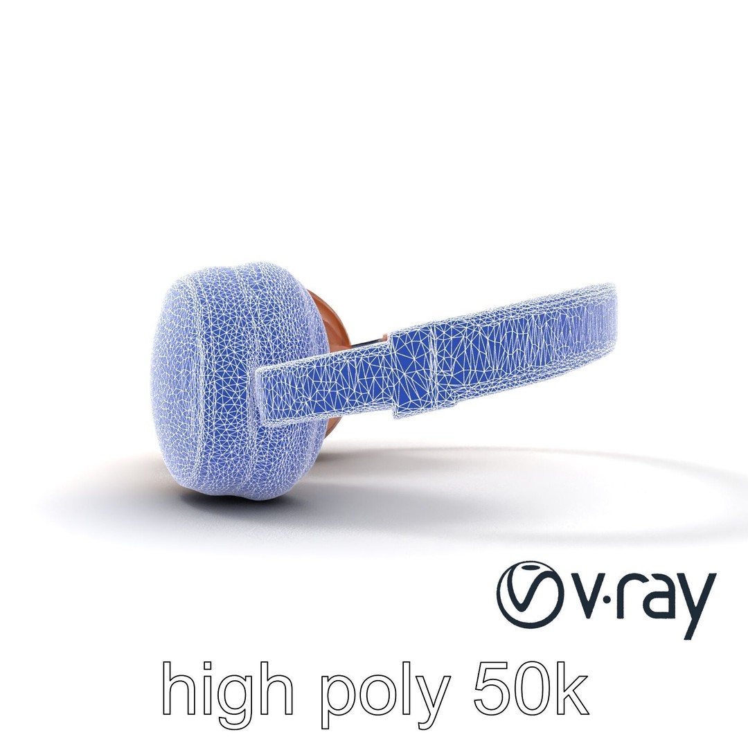 Contemporary Foldable Headphones 3D Model – Low Poly PBR Asset, FBX - View 31