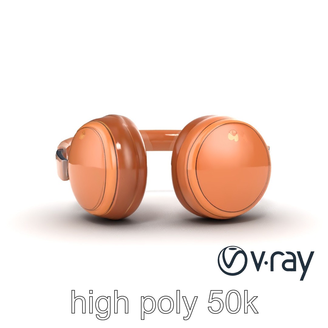Contemporary Foldable Headphones 3D Model – Low Poly PBR Asset, FBX - View 32